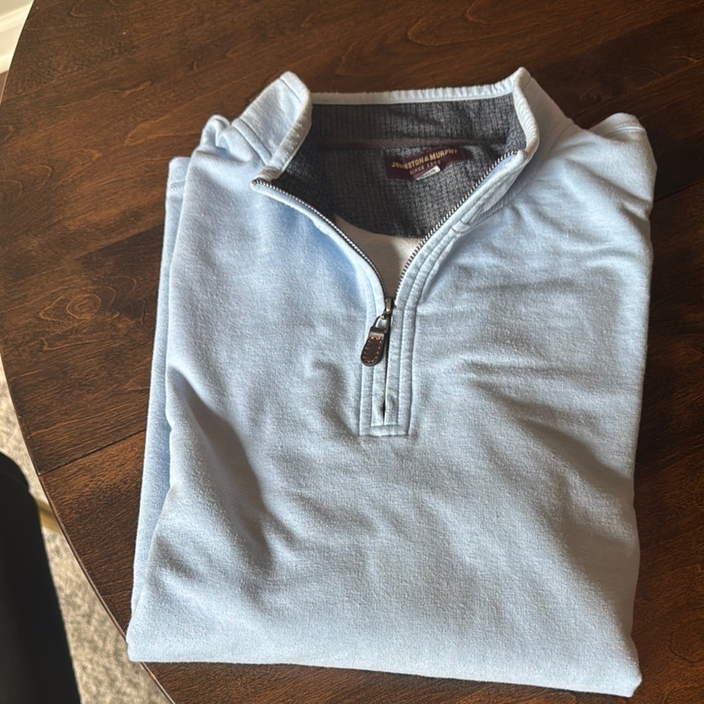 Johnston & Murphy light blue Knit Sweater xxl
